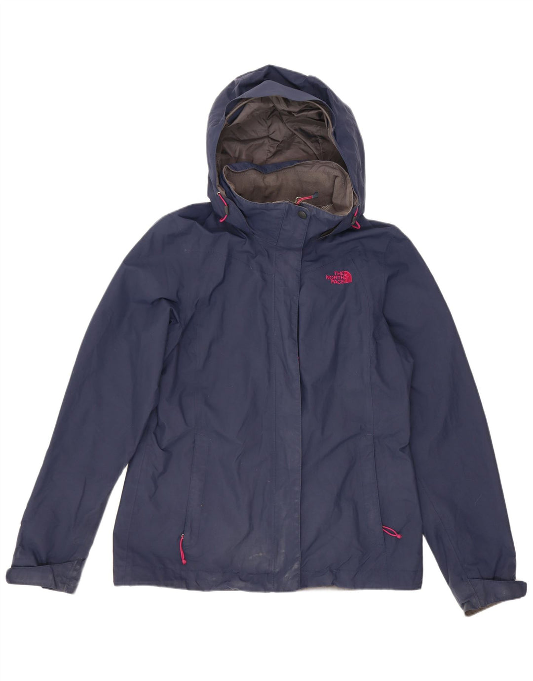 The North Face Dame Hætte Oversized regnjakke UK 10 Small Navy Blue