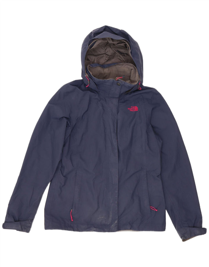 The North Face Dame Hætte Oversized regnjakke UK 10 Small Navy Blue