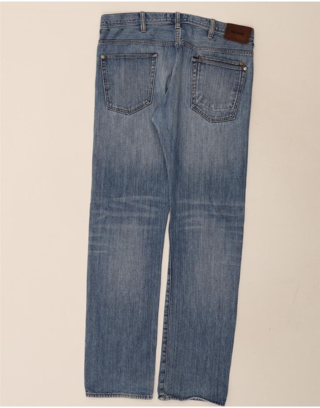 PAUL SMITH Straight jeans til mænd W34 L32 blå bomuld