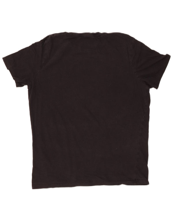 JACK & JONES Herre T-Shirt Top Stor Sort Bomuld