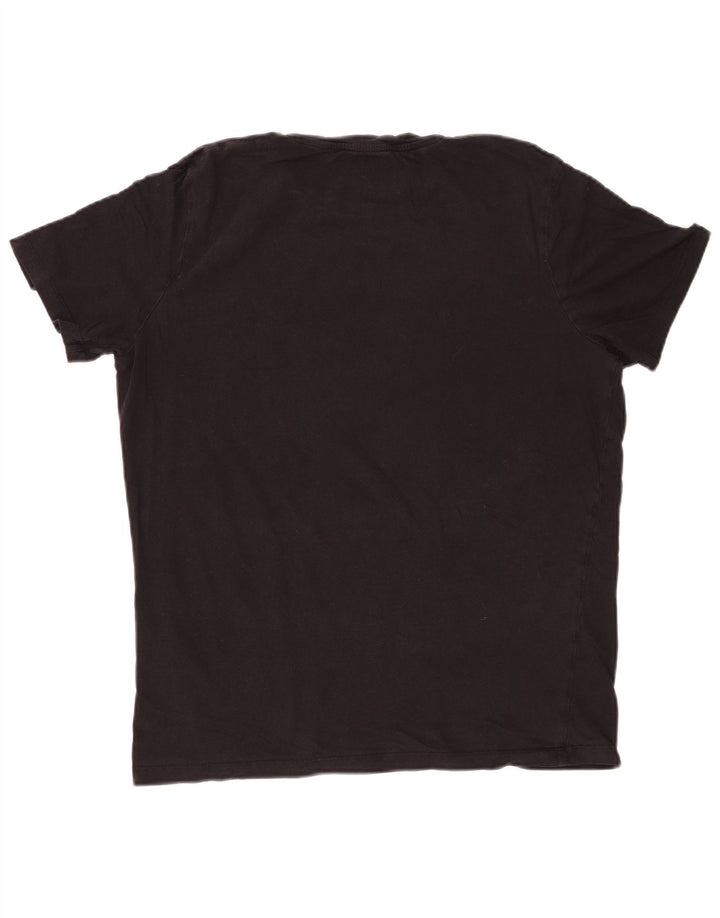 JACK & JONES Herre T-Shirt Top Stor Sort Bomuld
