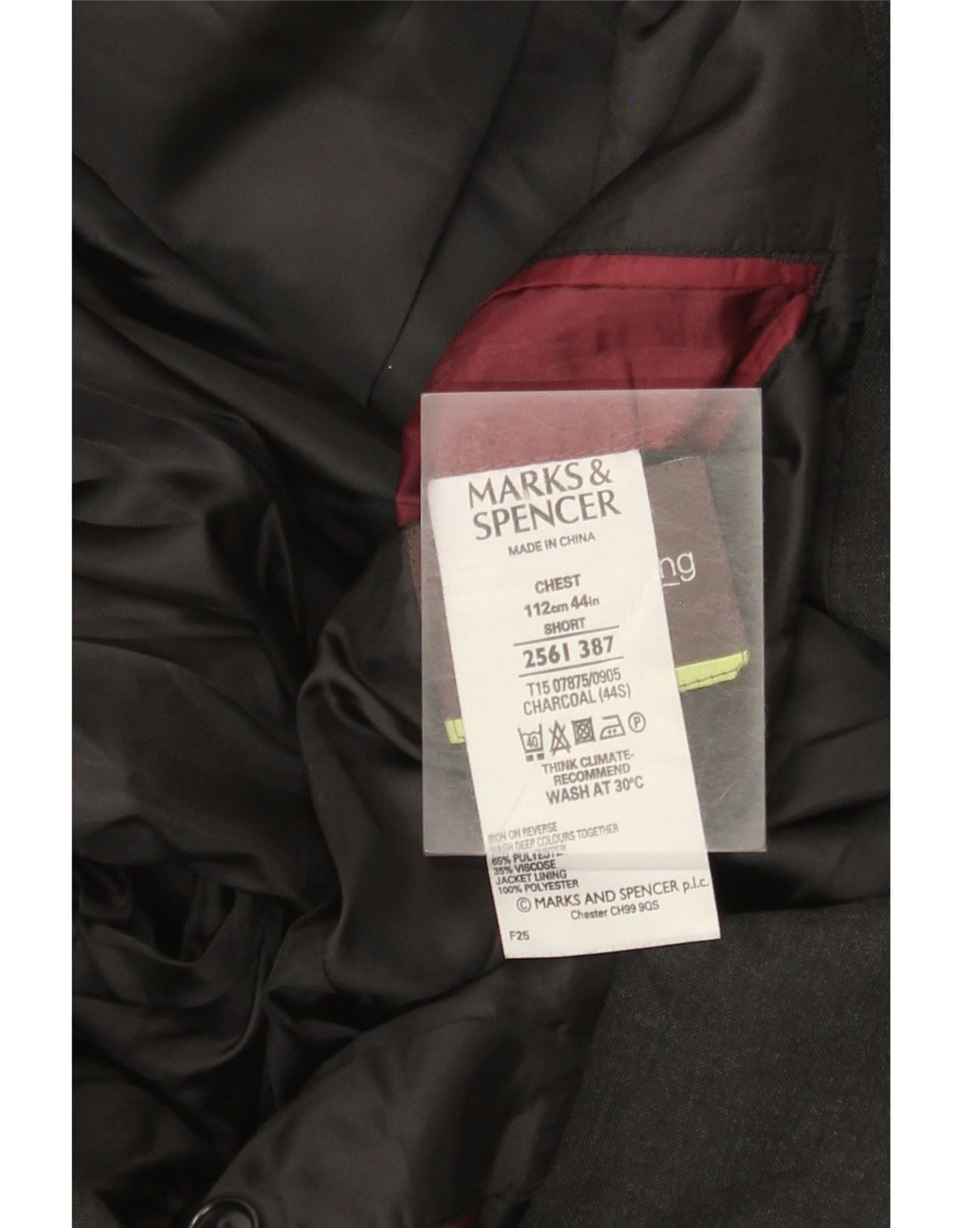 Marks & Spencer Herre 2-knaps blazerjakke UK 44 XL Grå polyester
