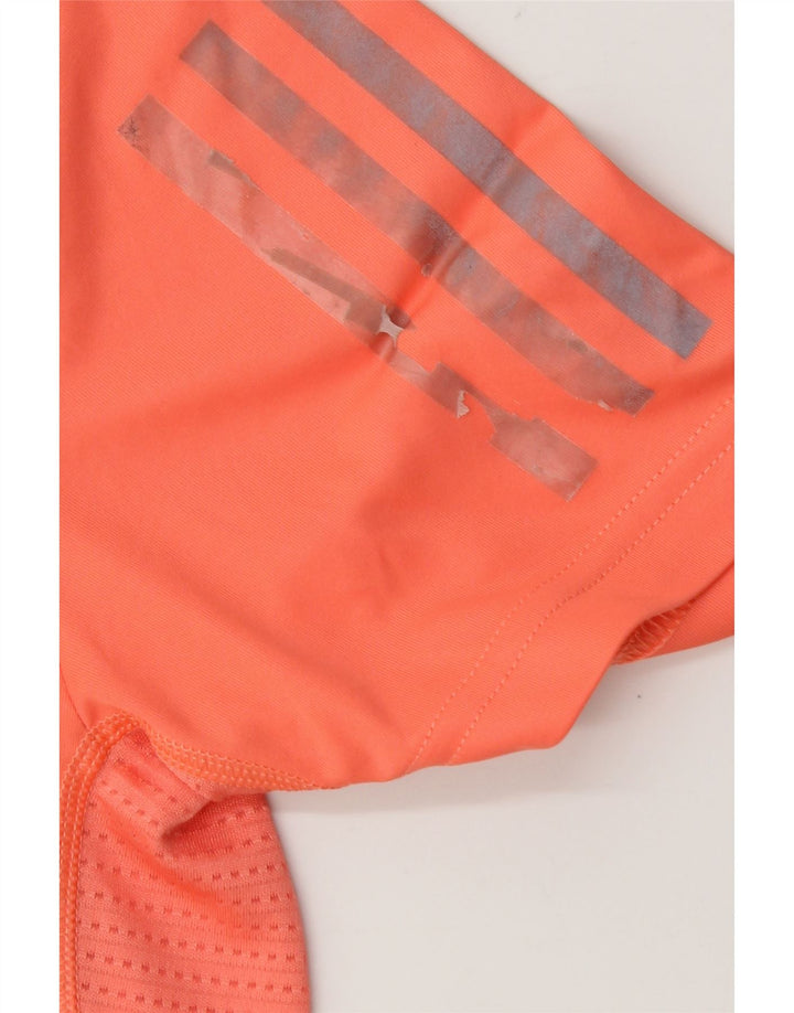 Adidas Running T-Shirt Top Lille Orange Polyester