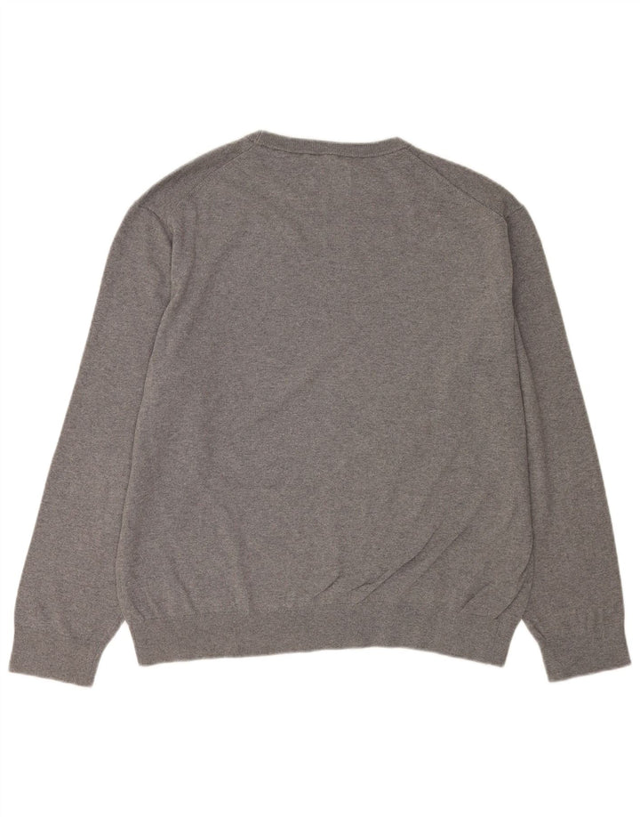 Gant herre sweater med rund hals XL grå