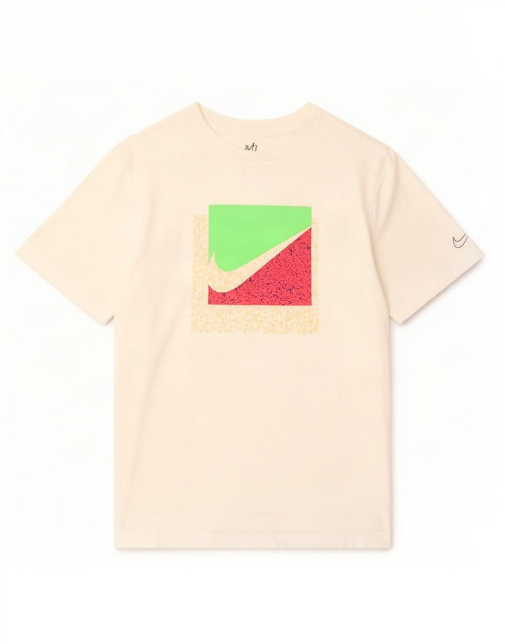 Nike grafisk T-shirt top til mænd, lille hvid