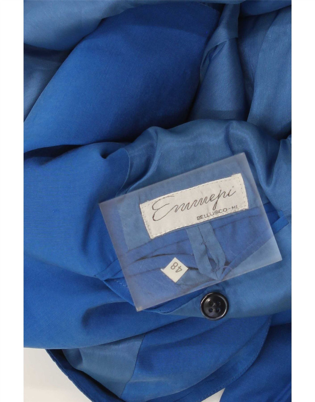 Vintage herre 3-knaps blazerjakke IT 48 Medium Blue