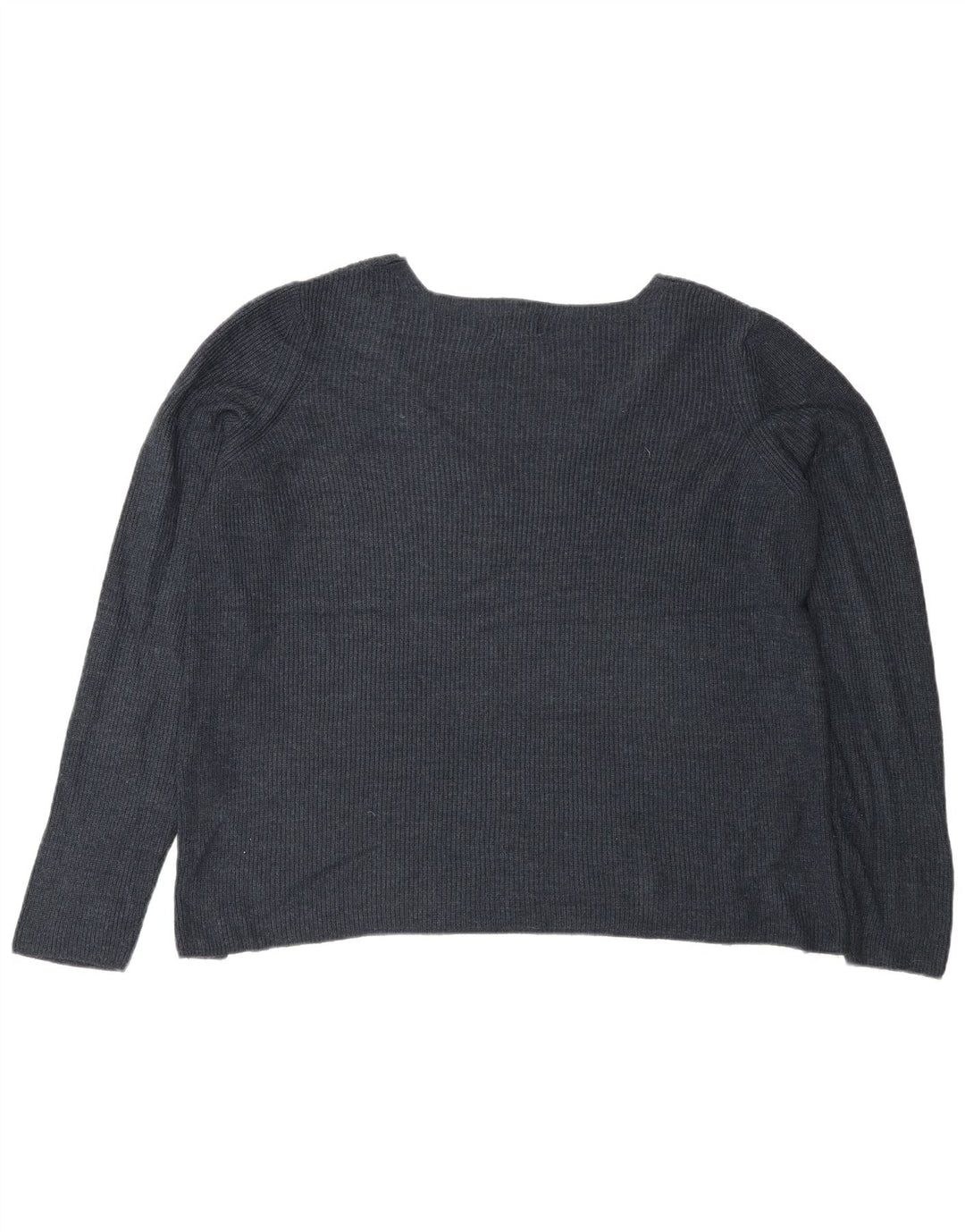 Fat Face Dame Oversized V-hals sweater UK 12 Medium Navy Blue