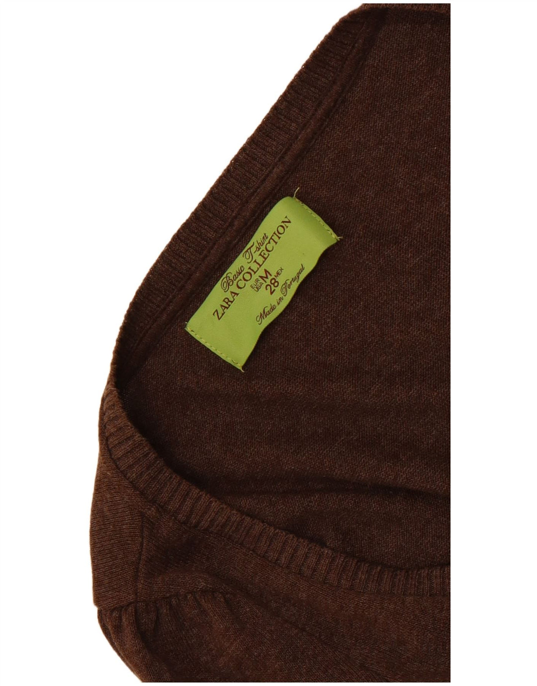 Zara 3/4-ærmet cardigantrøje til kvinder UK 12 Medium Brun