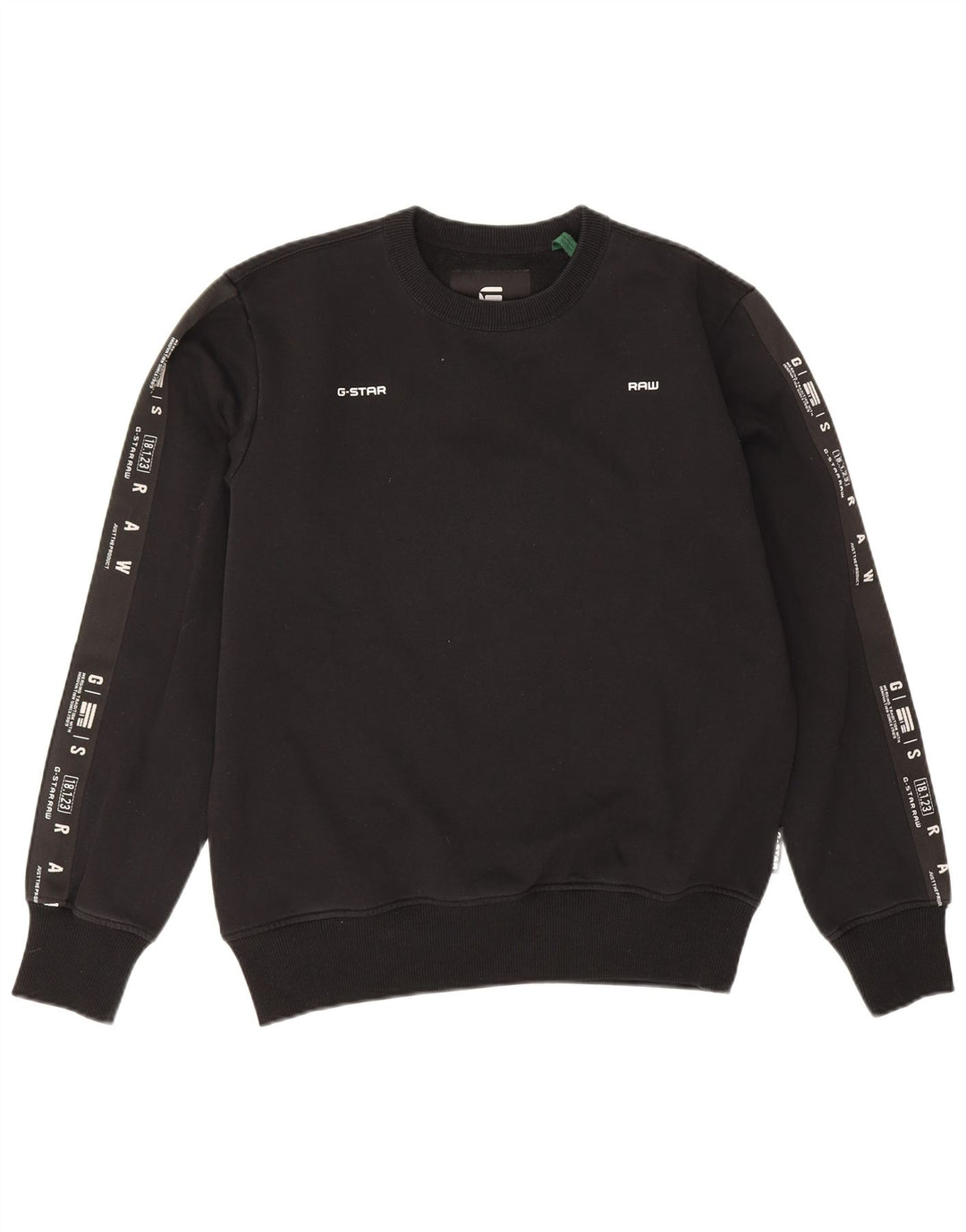 G-Star Herre Grafisk Sweatshirt Jumper Medium Sort Bomuld