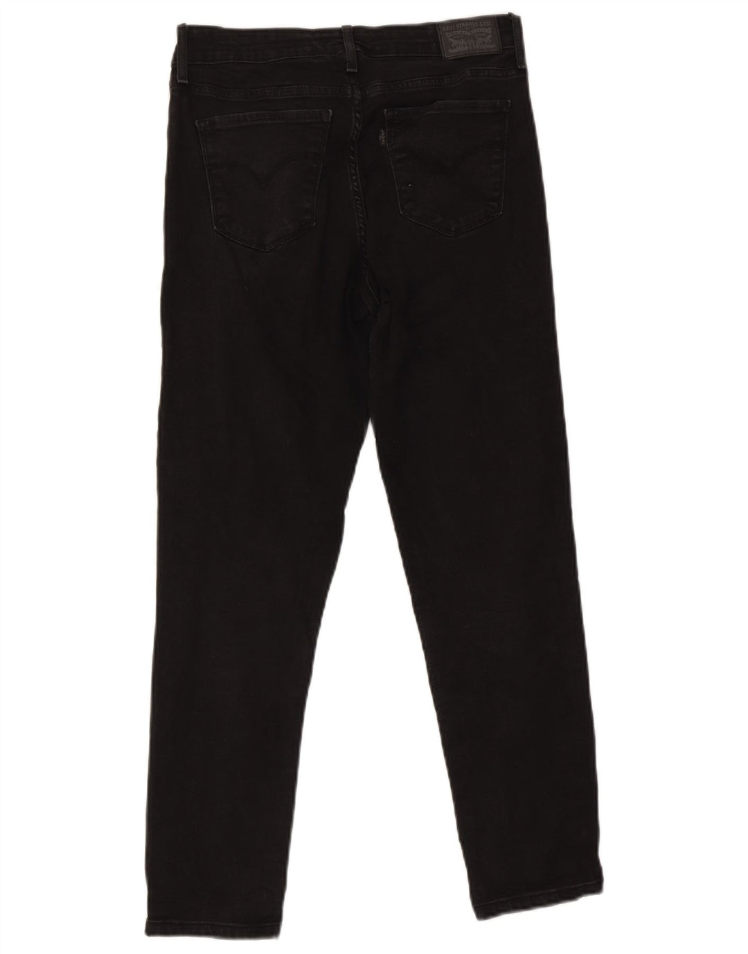Levi's Dame 712 Slim Jeans W30 L27 Sort Bomuld