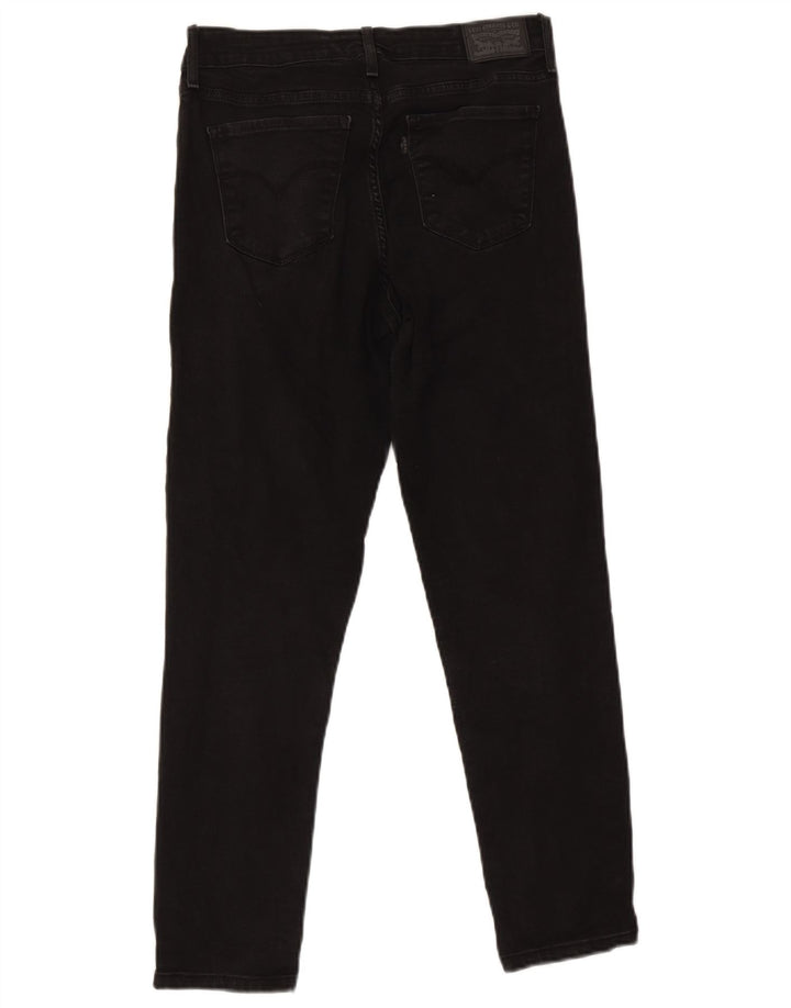 Levi's Dame 712 Slim Jeans W30 L27 Sort Bomuld
