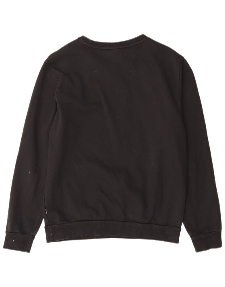 PUMA grafisk sweatshirt til mænd, lille sort bomuld