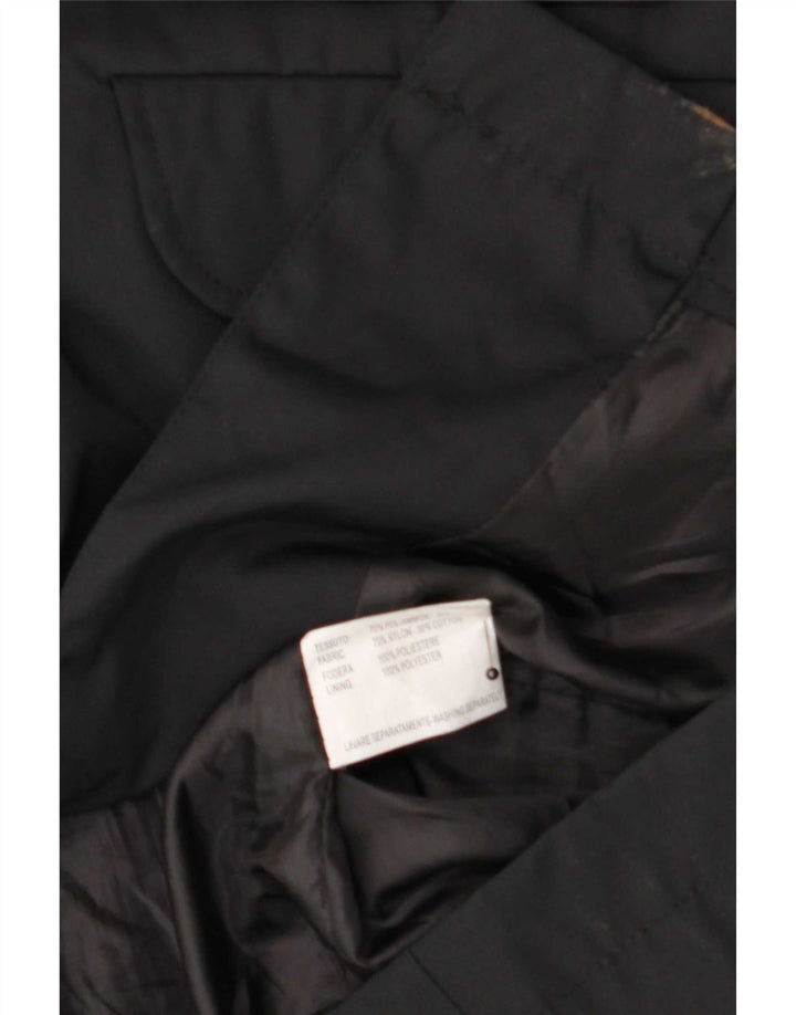 MC Kenzy Dame Overfrakke UK 18 XL Sort Polyamid