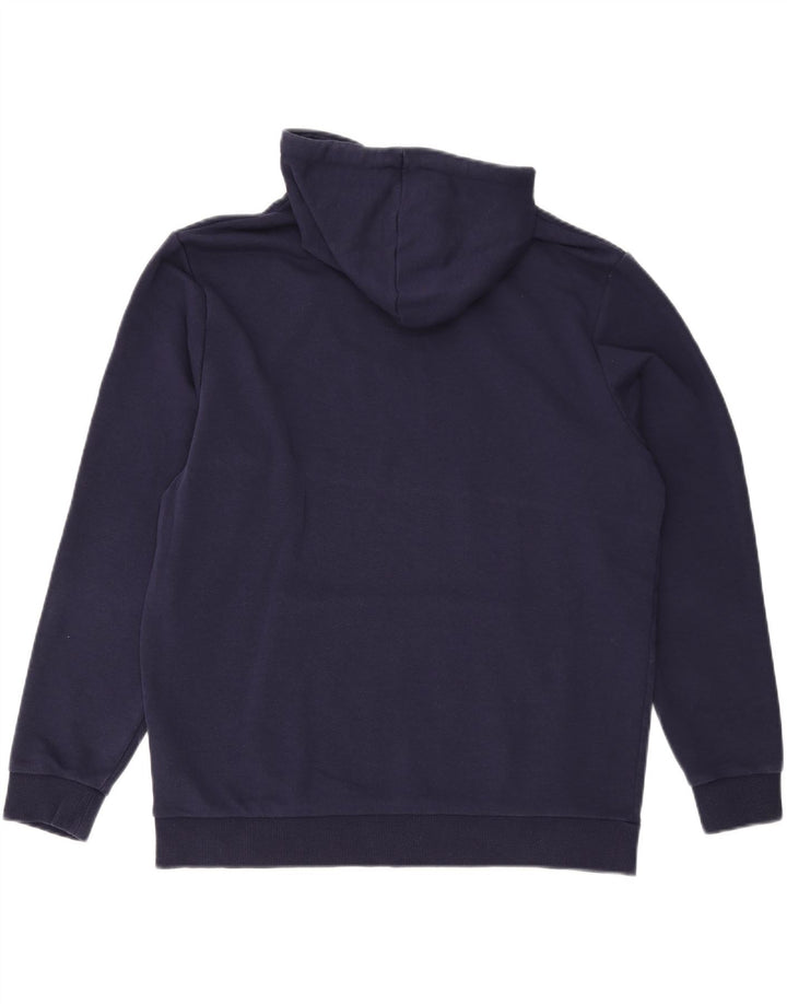 PUMA Mens Hoodie Jumper Large Navy Blue Cotton Vintage Puma and Second-Hand Puma from Messina Hembry 