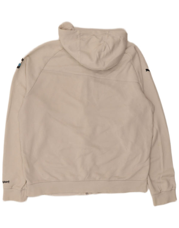 Puma Herre BMW Motorsport Hættetrøje Sweater med lynlås Large White Colourblock
