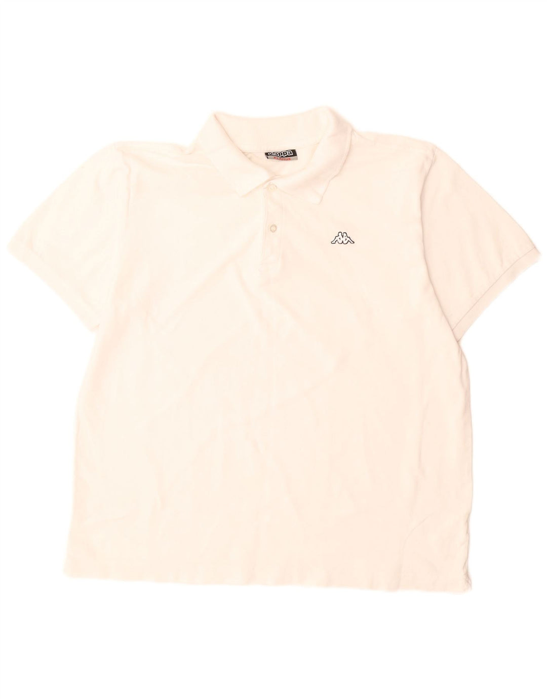 Kappa herre poloshirt XL hvid bomuld