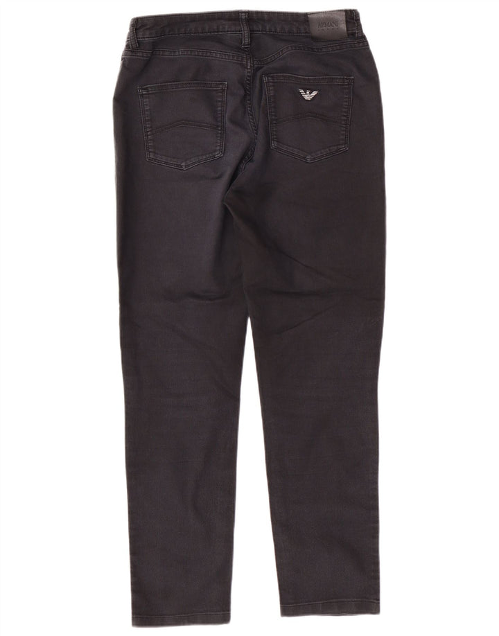 ARMANI koniske jeans til kvinder W29 L27 sort bomuld