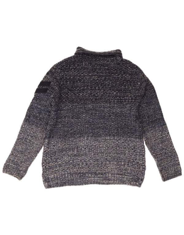 Zara Boys Rullehalstrøje 13-14 år Navy Blue Colourblock