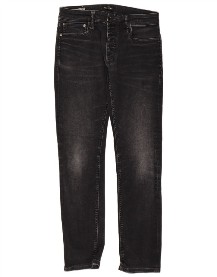 Jack & Jones Herre Tim Slim Jeans W32 L32 Sort Bomuld