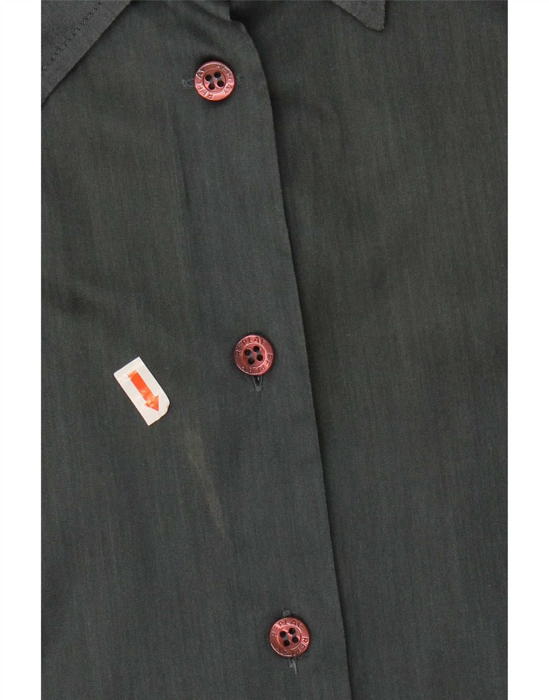 REPLAY Womens Shirt UK 10 Small Grey Cotton