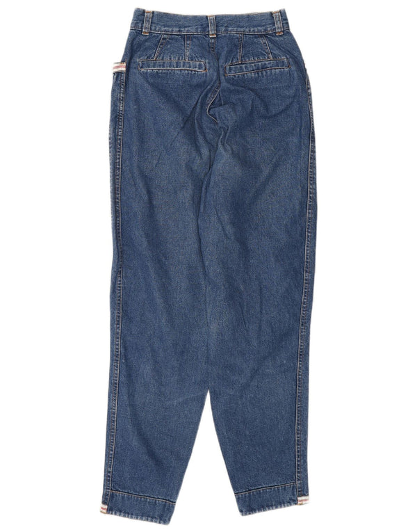 Wampum Højtaljede koniske jeans til kvinder IT 42 Medium W28 L28 Blå Bomuld