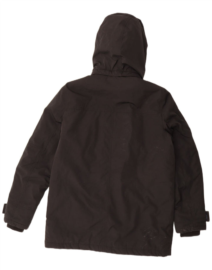 Tommy Hilfiger Herre hættepolstret jakke UK 42 XL Sort Polyester
