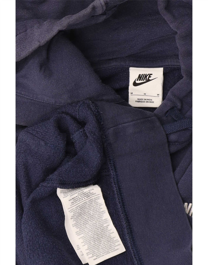 Nike Herre Loose Fit Hoodie Jumper Medium Navyblå Bomuld