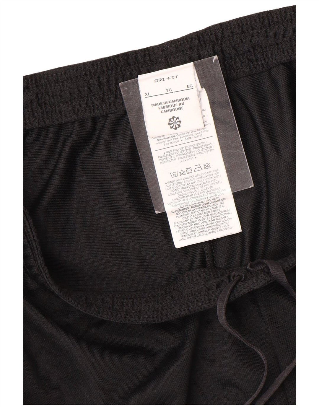 Nike Herre Dri Fit træningsdragt bukser XL sort polyester
