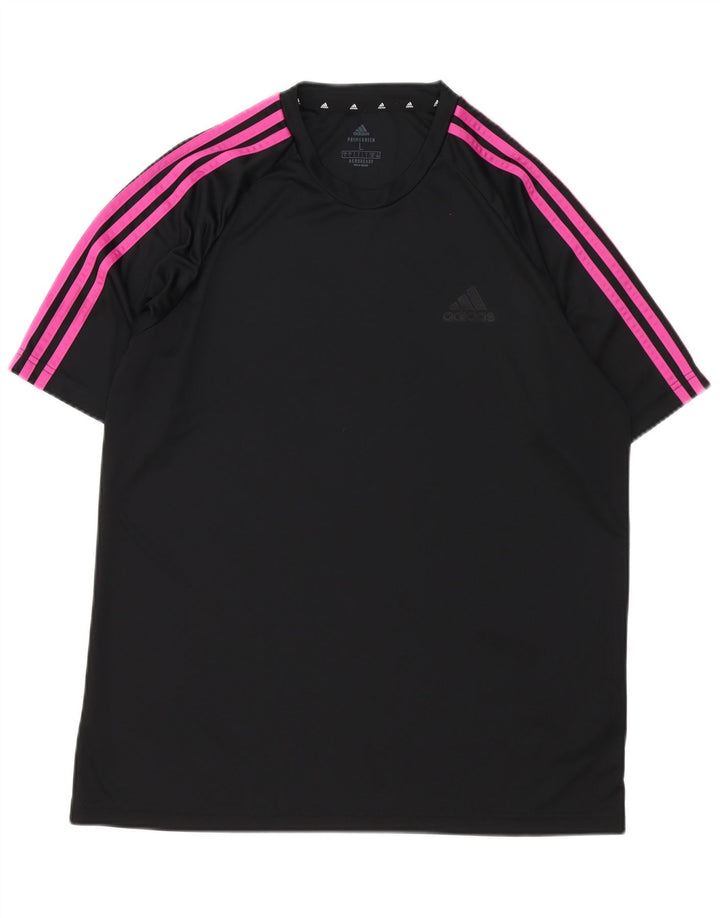 Adidas Herre Aeroready T-Shirt Top Stor Sort Polyester