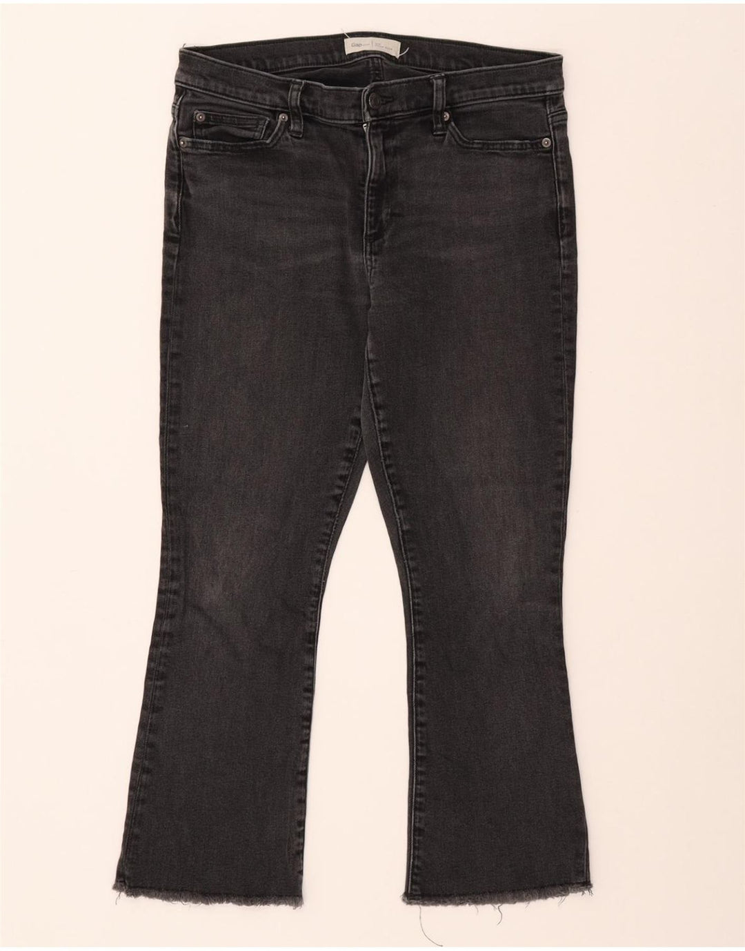 GAP Womens Kick Regular Fit cropped jeans W30 L24 Grå bomuld
