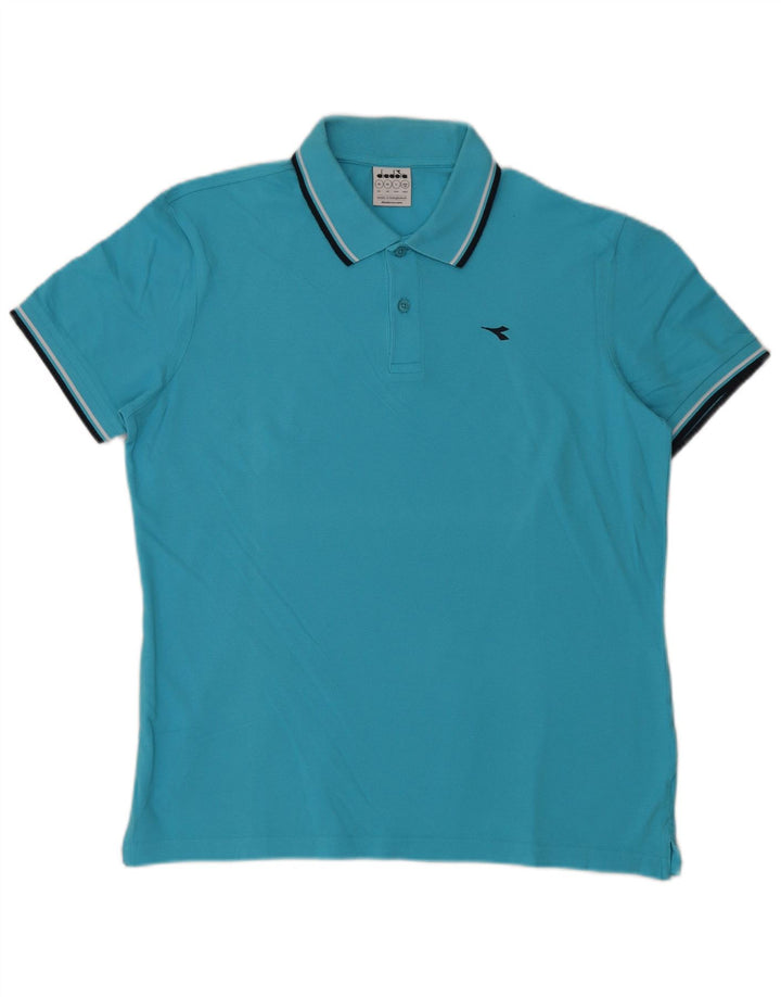 Diadora herre poloshirt XL blå