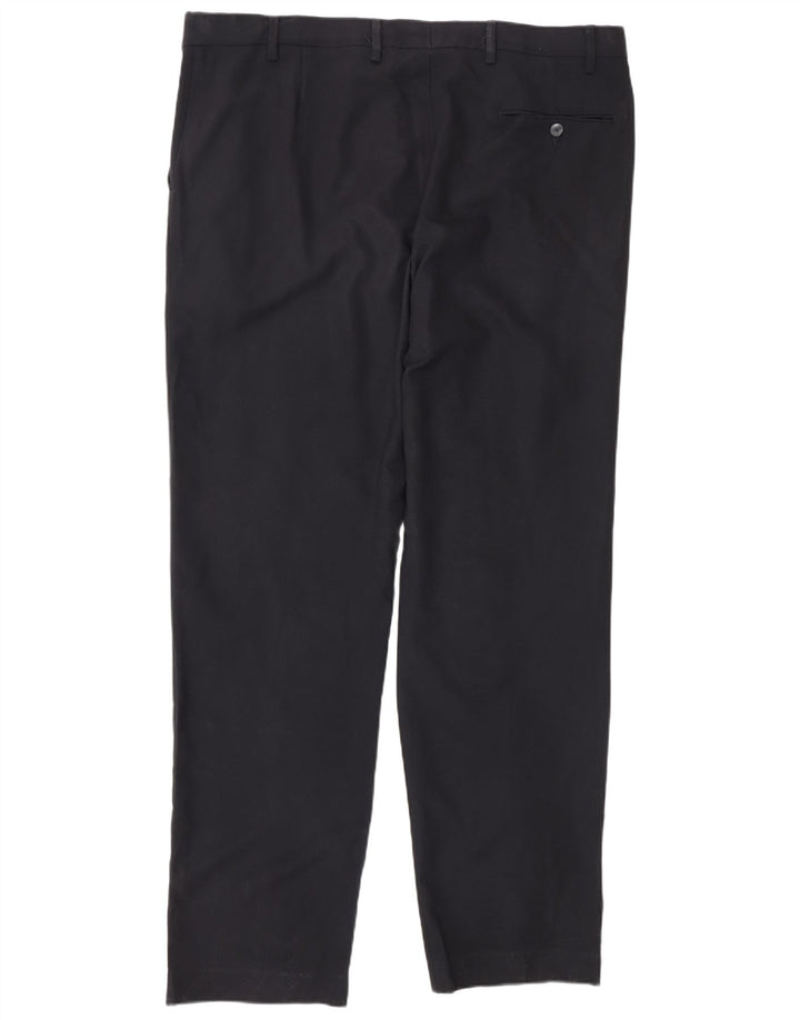 Marks & Spencer Herre Straight Regular Suit Bukser W40 L33 Navy Blue