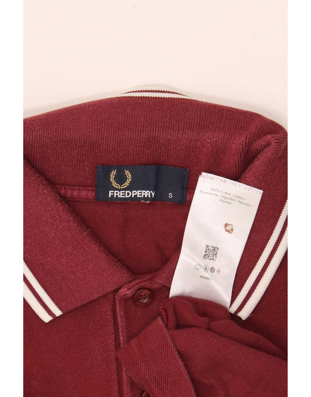 Fred Perry Herre poloshirt Lille Bourgogne stribet bomuld