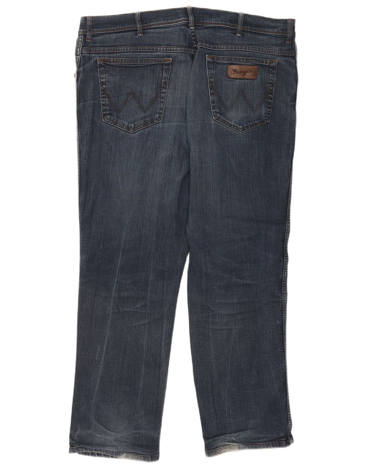 Wrangler Herre Texas Straight Jeans W40 L30 Blå Bomuld