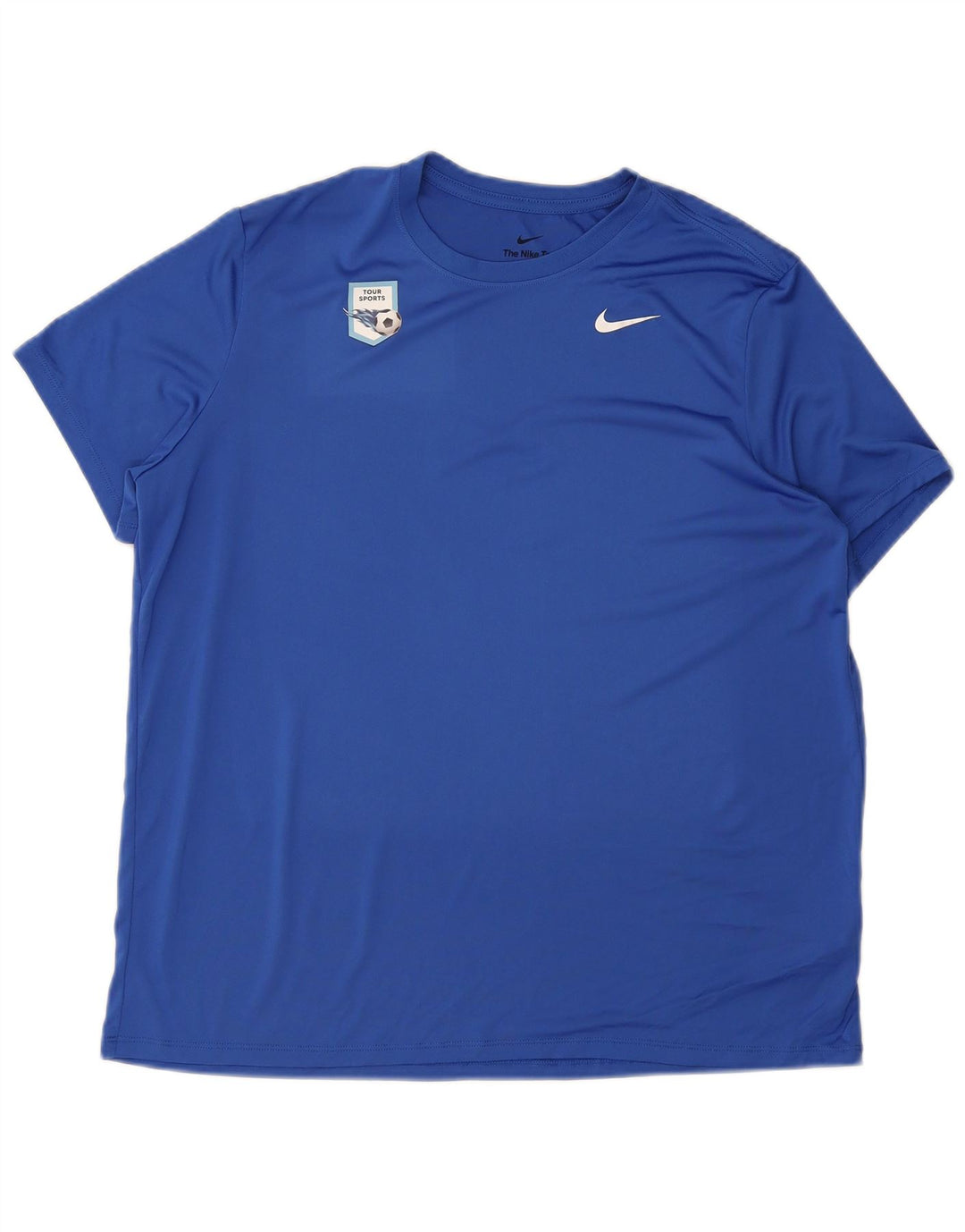 Nike Herre Dri Fit T-Shirt Top XL Blå Polyester