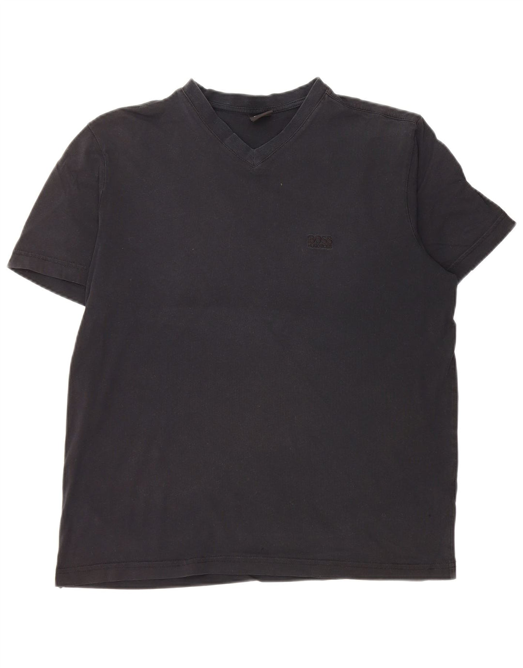 HUGO BOSS Herre T-Shirt Top Medium Navyblå Bomuld