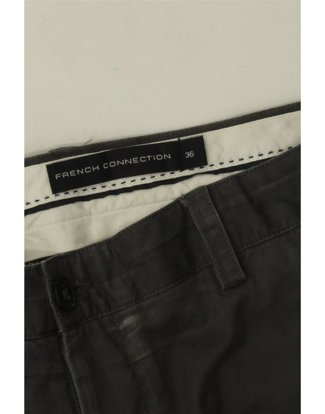 French Connection Herre Slim Chino Bukser W36 L32 Grå Bomuld