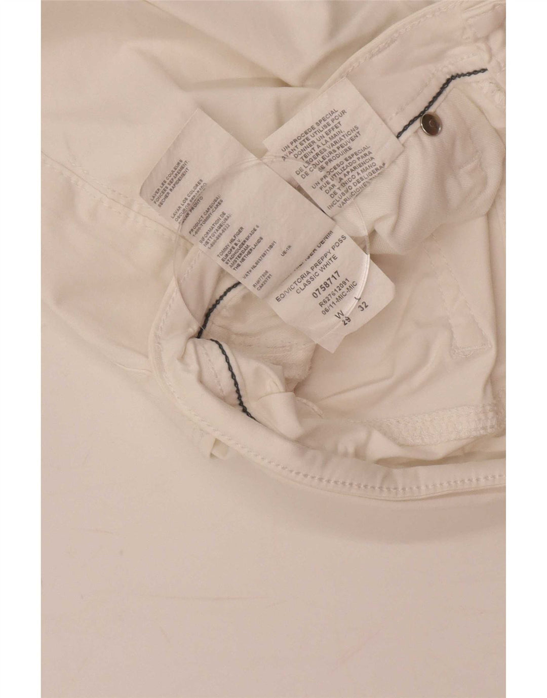 Tommy Hilfiger Kvinder Casual Shorts Medium W29 Hvid Bomuld