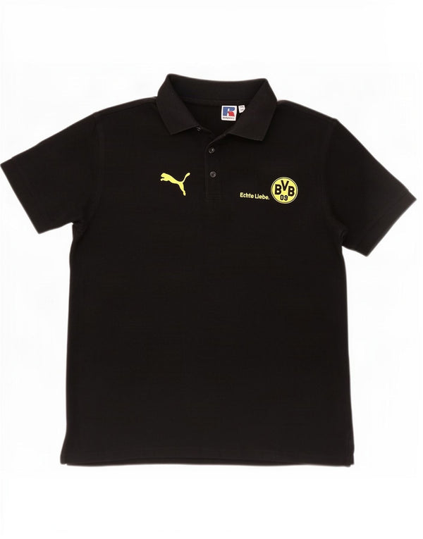 Russell Athletic Herre BVB Dortmund Polo Shirt Medium Sort Bomuld