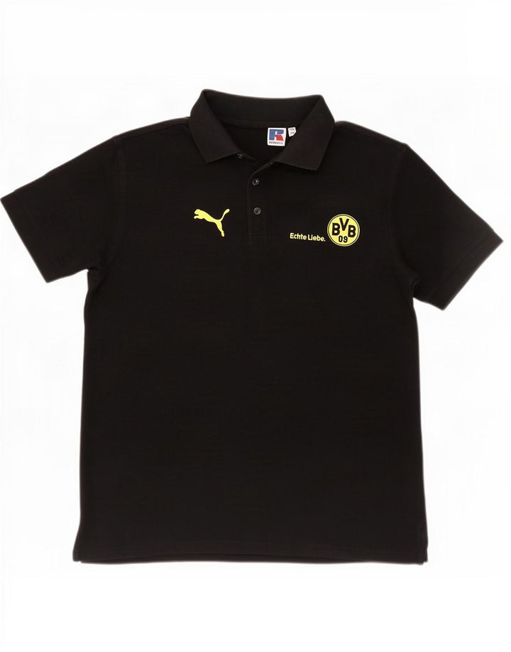 Russell Athletic Herre BVB Dortmund Polo Shirt Medium Sort Bomuld