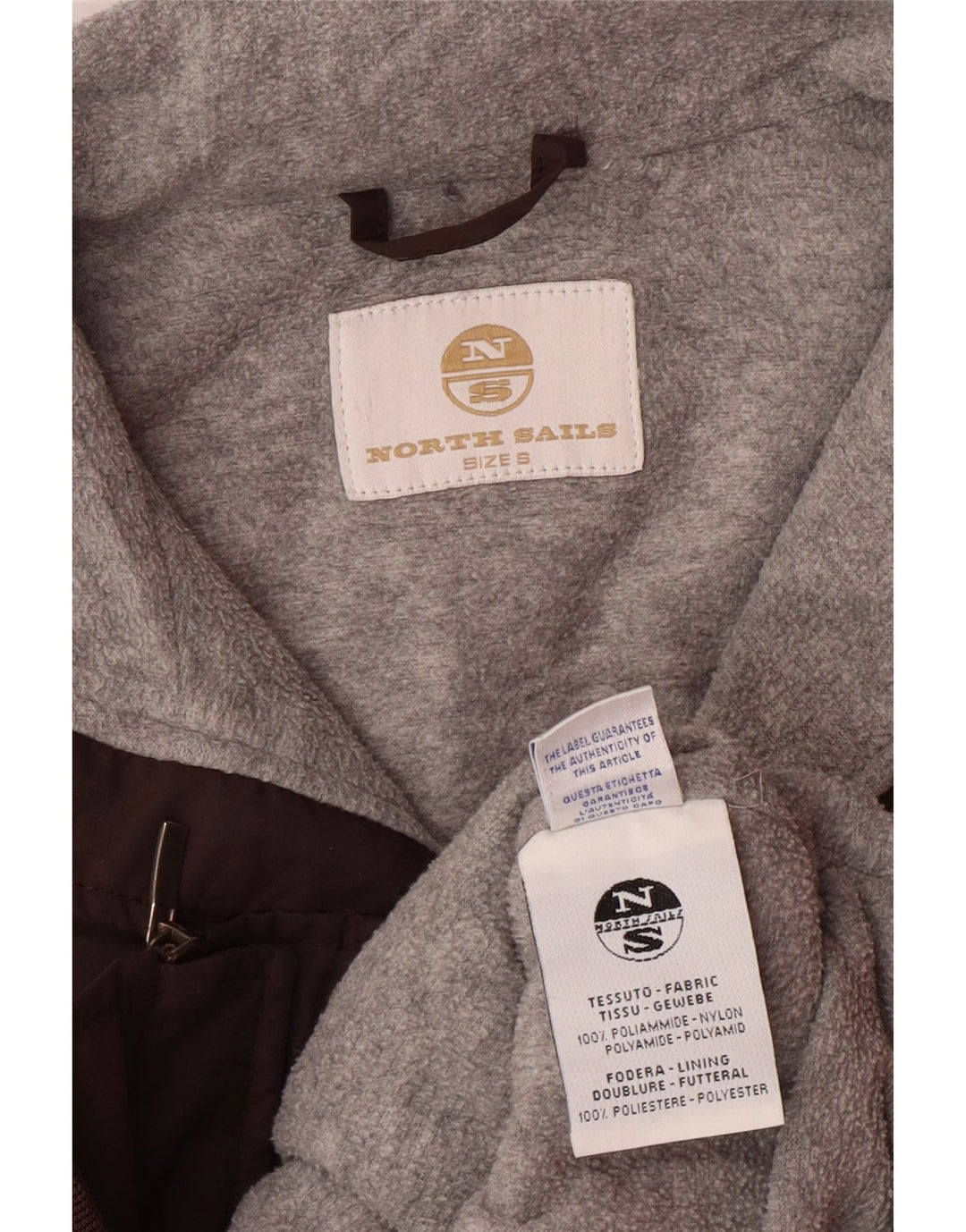 NORTH SAILS Bomberjakke til mænd UK 36 Lille brun polyamid