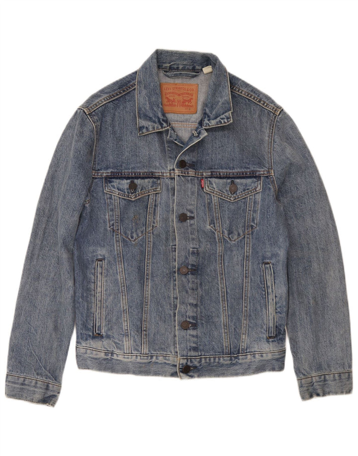 Levi's Dame denimjakke UK 10 Lille Blå Bomuld