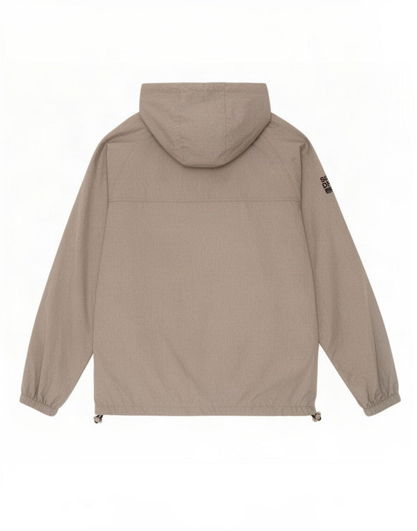 Superdry Windcagoule regnjakke med hætte til mænd UK 42 XL Grå polyester