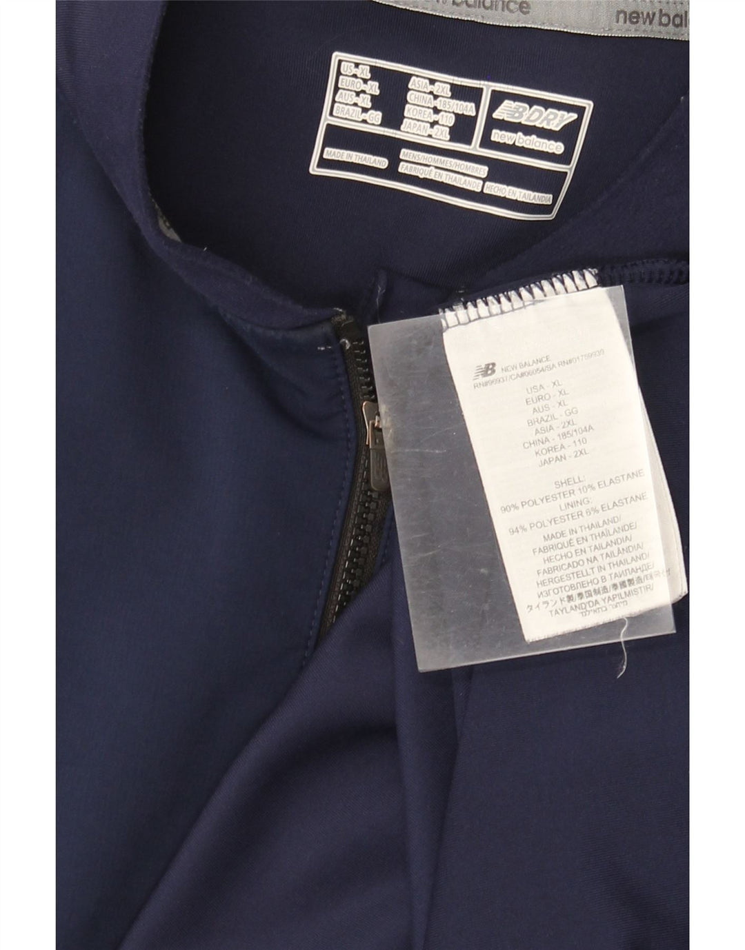 New Balance Herre træningsdragt Topjakke XL Marineblå Polyester