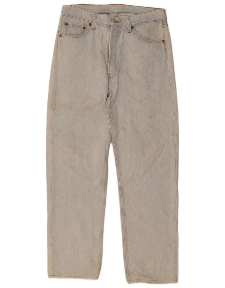 Levi's Herre 501 lige jeans W36 L32 blå bomuld