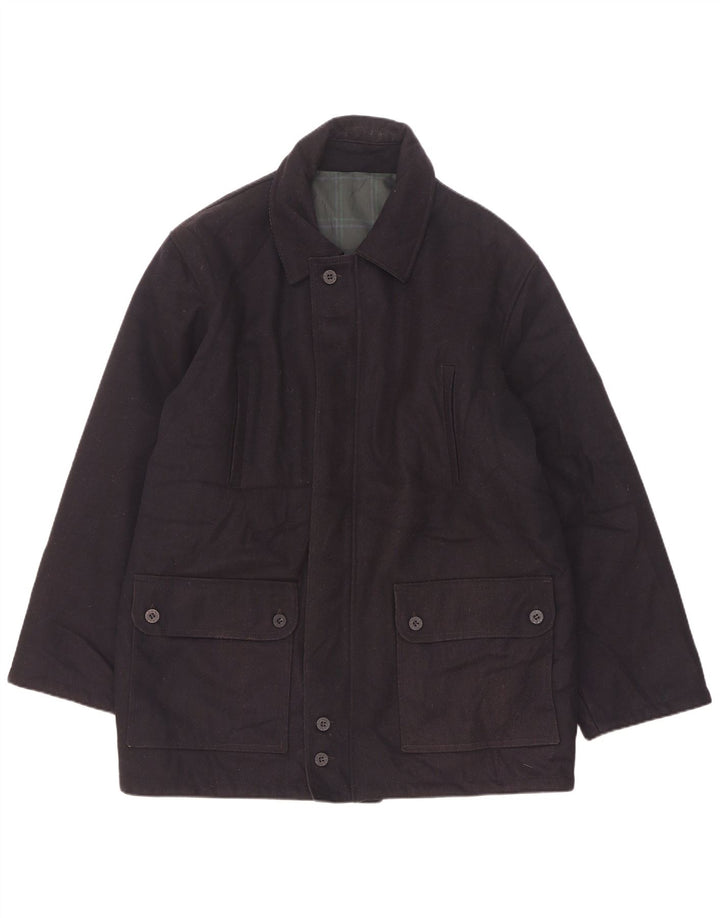 North Pole Herre Vendbar Windbreaker Coat UK 40 Large Navy Blue Wool