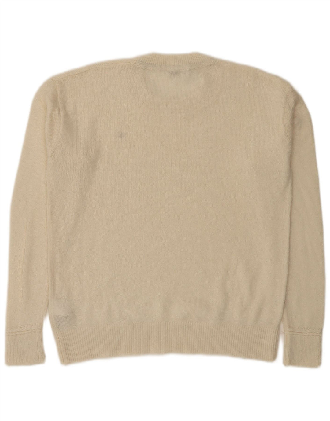 Tommy Hilfiger Dame sweater med rund hals DK 14 Medium Off White Uld