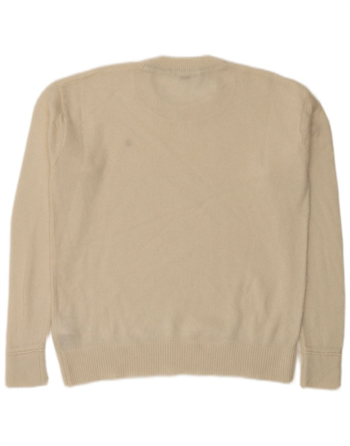 Tommy Hilfiger Dame sweater med rund hals DK 14 Medium Off White Uld