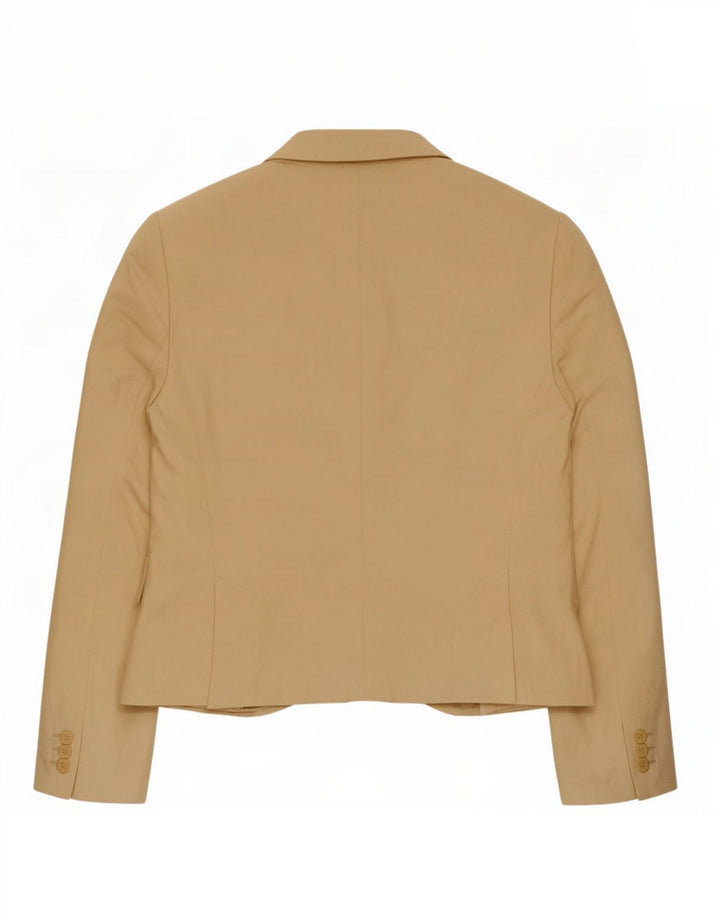 Massimo Dutti Dame 1 Knap Blazer Jakke EU 44 XL Beige Linen