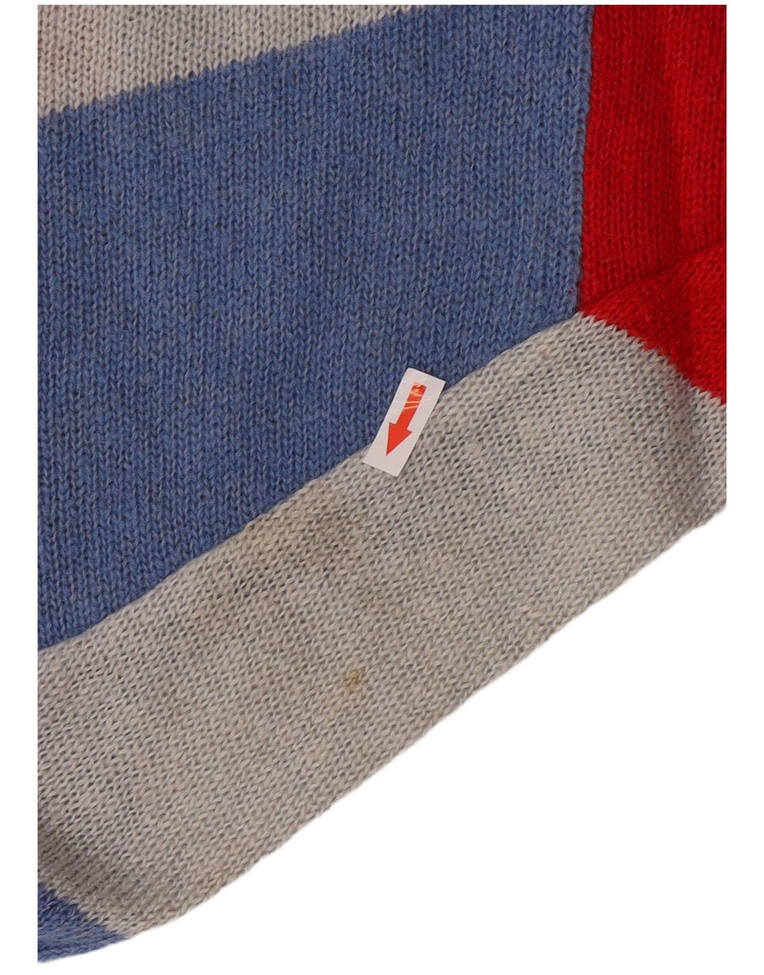 Vintage Herre Crew Neck Jumper Sweater Lille flerfarvet Argyle/Diamond